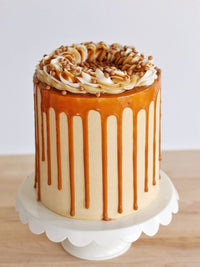 Banana, Peanut Butter & Caramel Cake